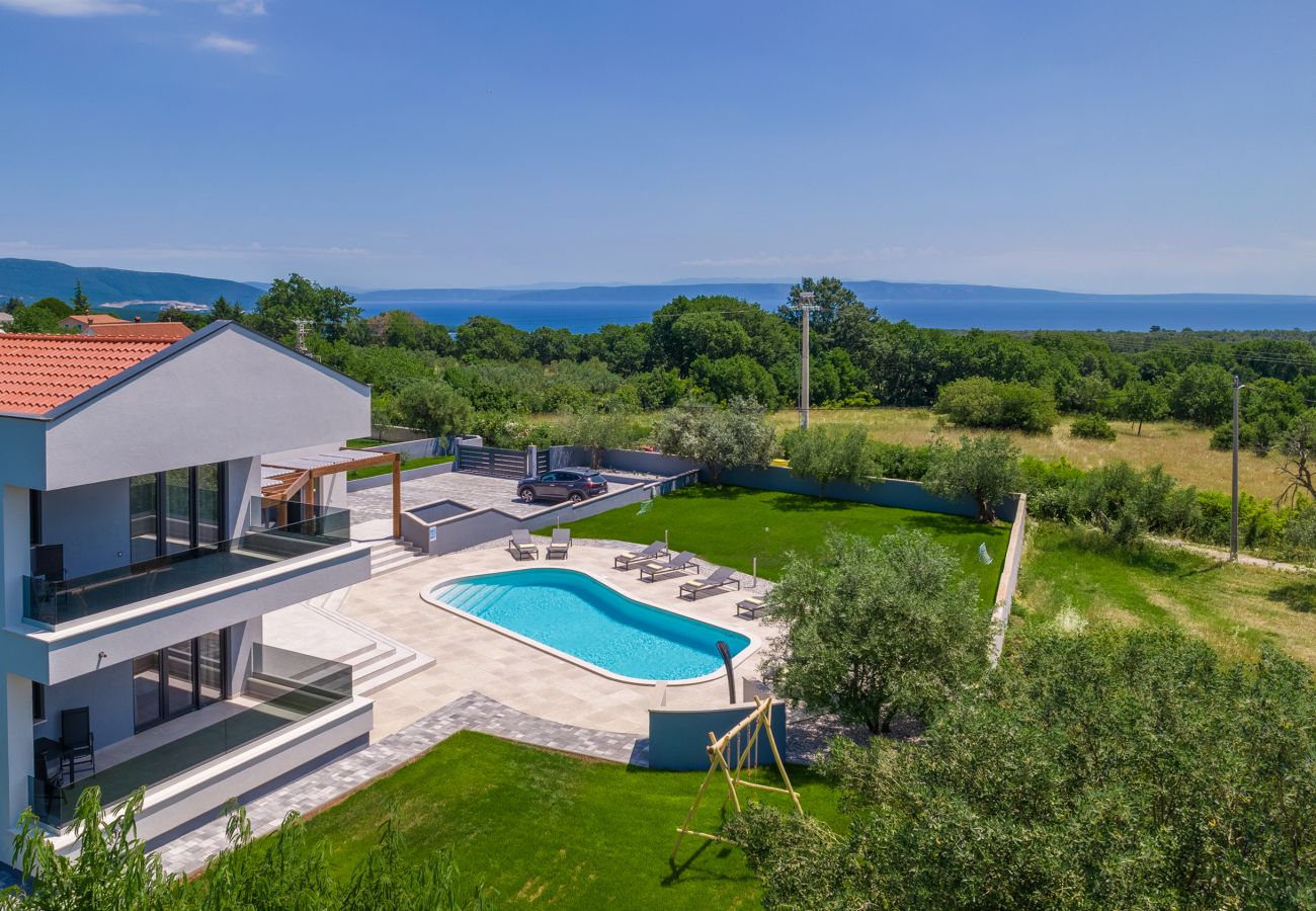 Villa in Krnica - Villa Posidonia near Pula with sea view and surrounded by olive trees