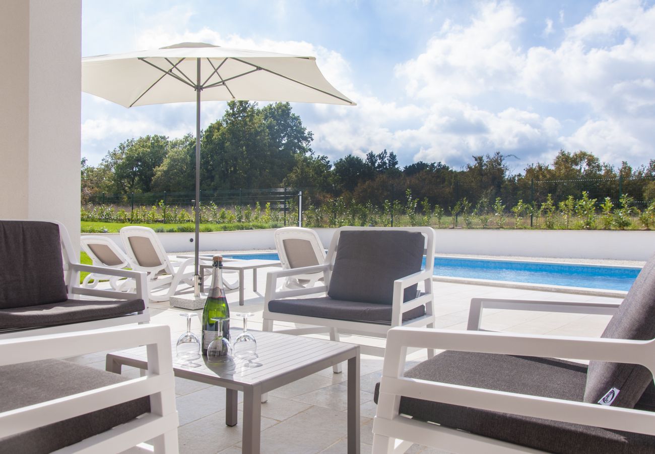 Villa in Štokovci - Villa Dora in Central Istria kids friendly with private pool and playground for 10 persons