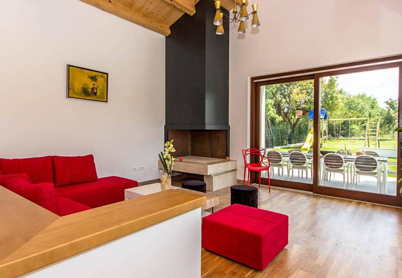 Villa in Štokovci - Villa Dora in Central Istria kids friendly with private pool and playground for 10 persons