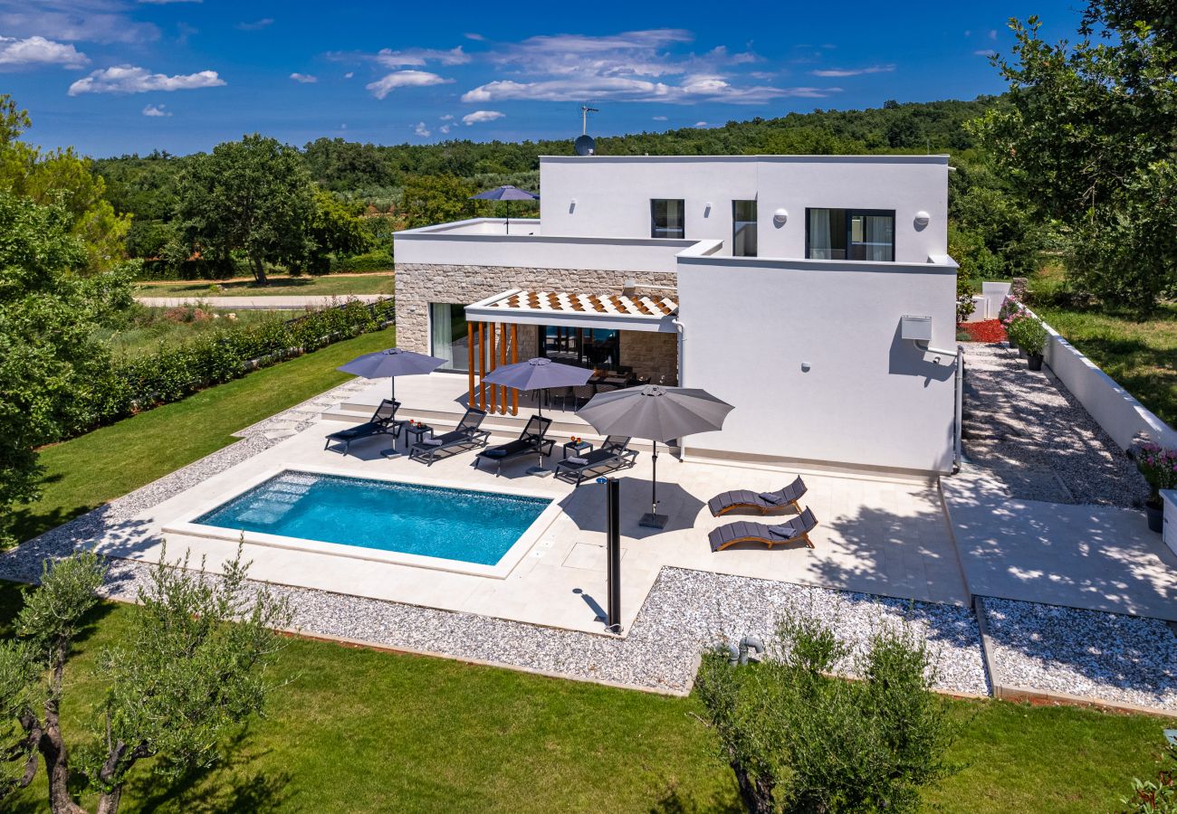 Villa in Marasi - Villa Zanetta pet friendly near Poreč for 8 people with sea view & private pool