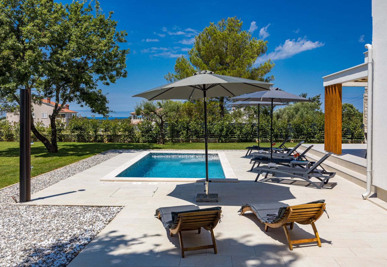 Villa in Marasi - Villa Zanetta pet friendly near Poreč for 8 people with sea view & private pool