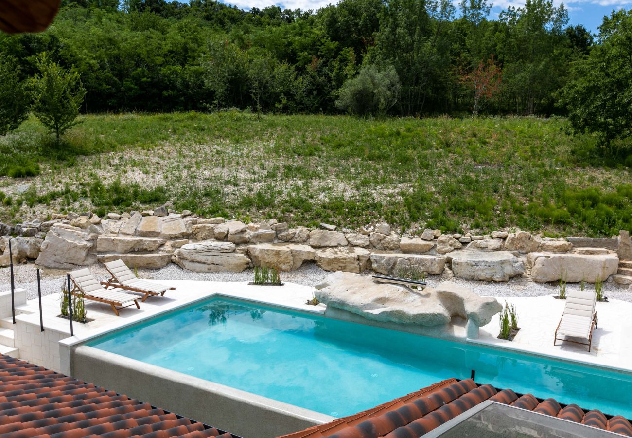 Villa in Žudetici - Villa Blazeni Miroslav Bulesic in Central Istria for 8 people with private heated pool and sauna