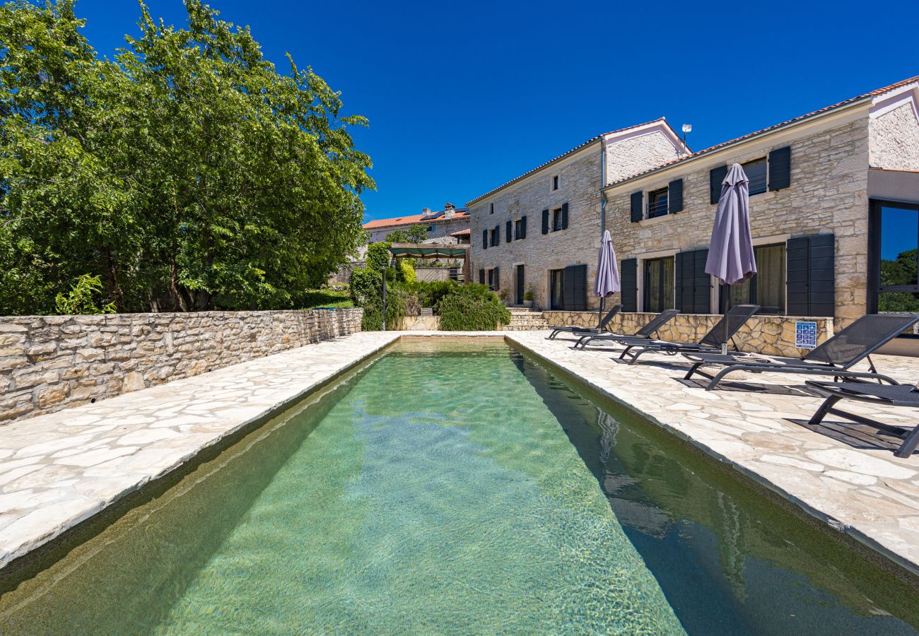 Villa in Butkovici - Casa 42 pet friendly for 9 people in Central Istria with salt - water pool