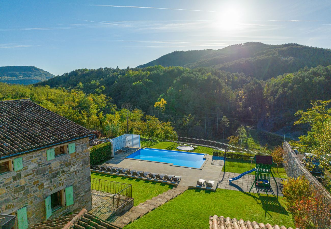 Villa in Buzet - Villa Denis Village in Central Istria for 28 people pet friendly complex of 4 stone houses