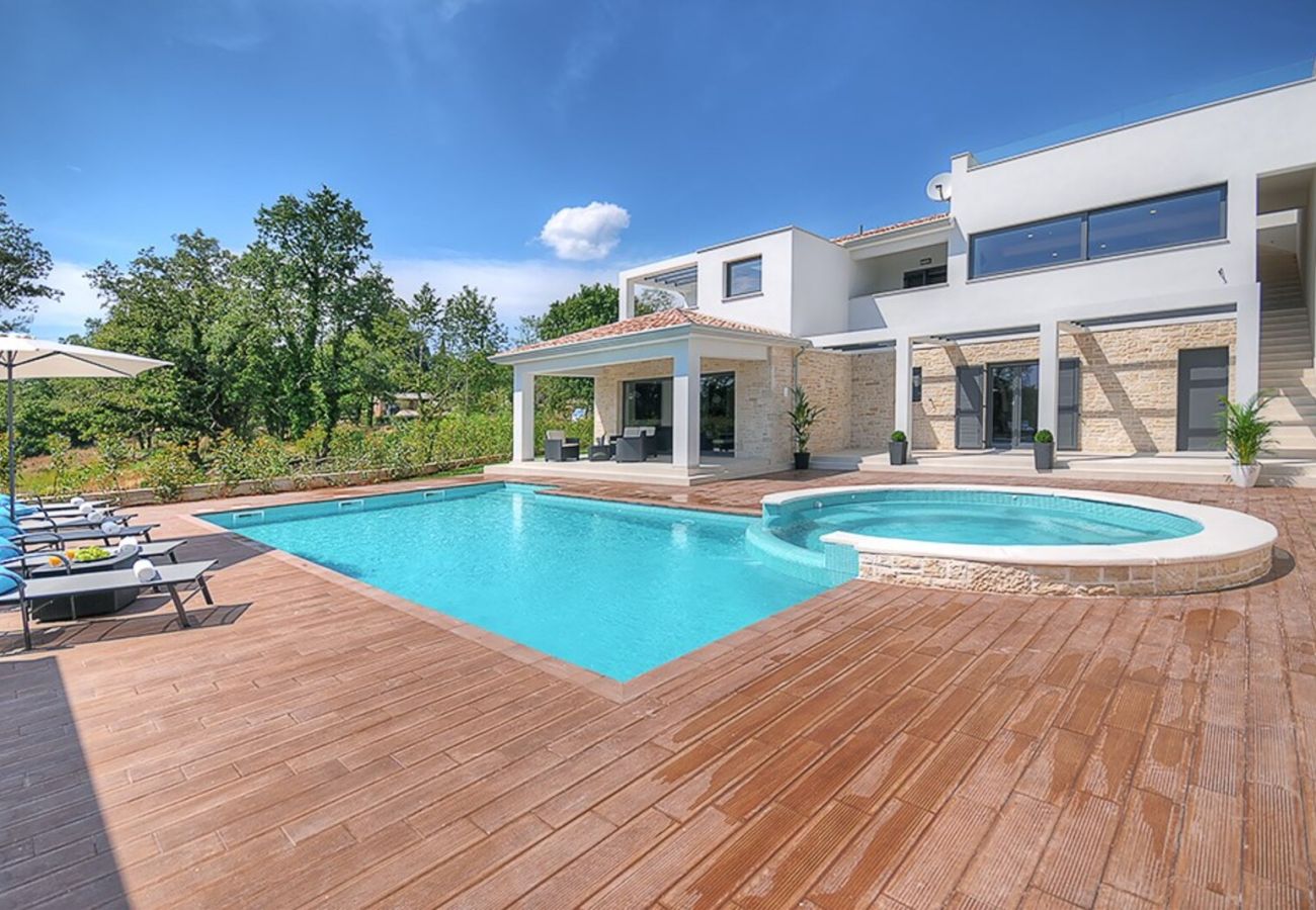 Villa in Višnjan - Villa Onyx for 12 people near Poreč with 65 m2 private pool and jacuzzi