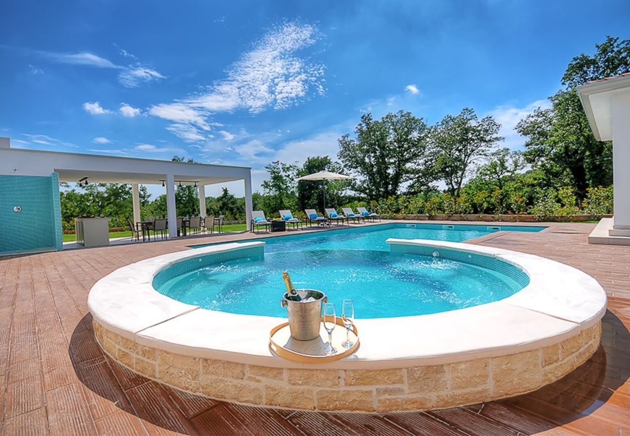 Villa in Višnjan - Villa Onyx for 12 people near Poreč with 65 m2 private pool and jacuzzi