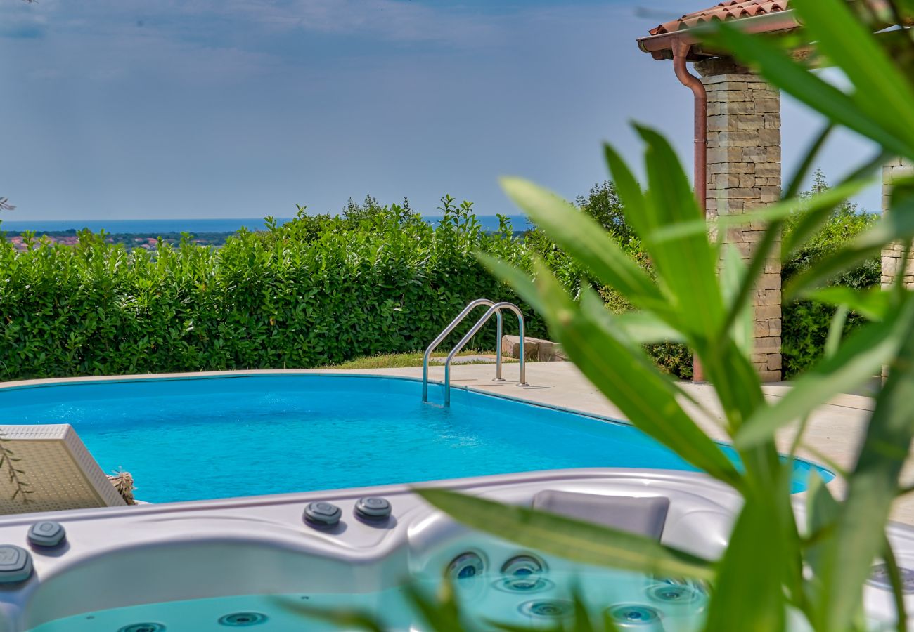 Villa in Vardica - Villa Figlica for 6 people near Umag with jacuzzi & pet friendly