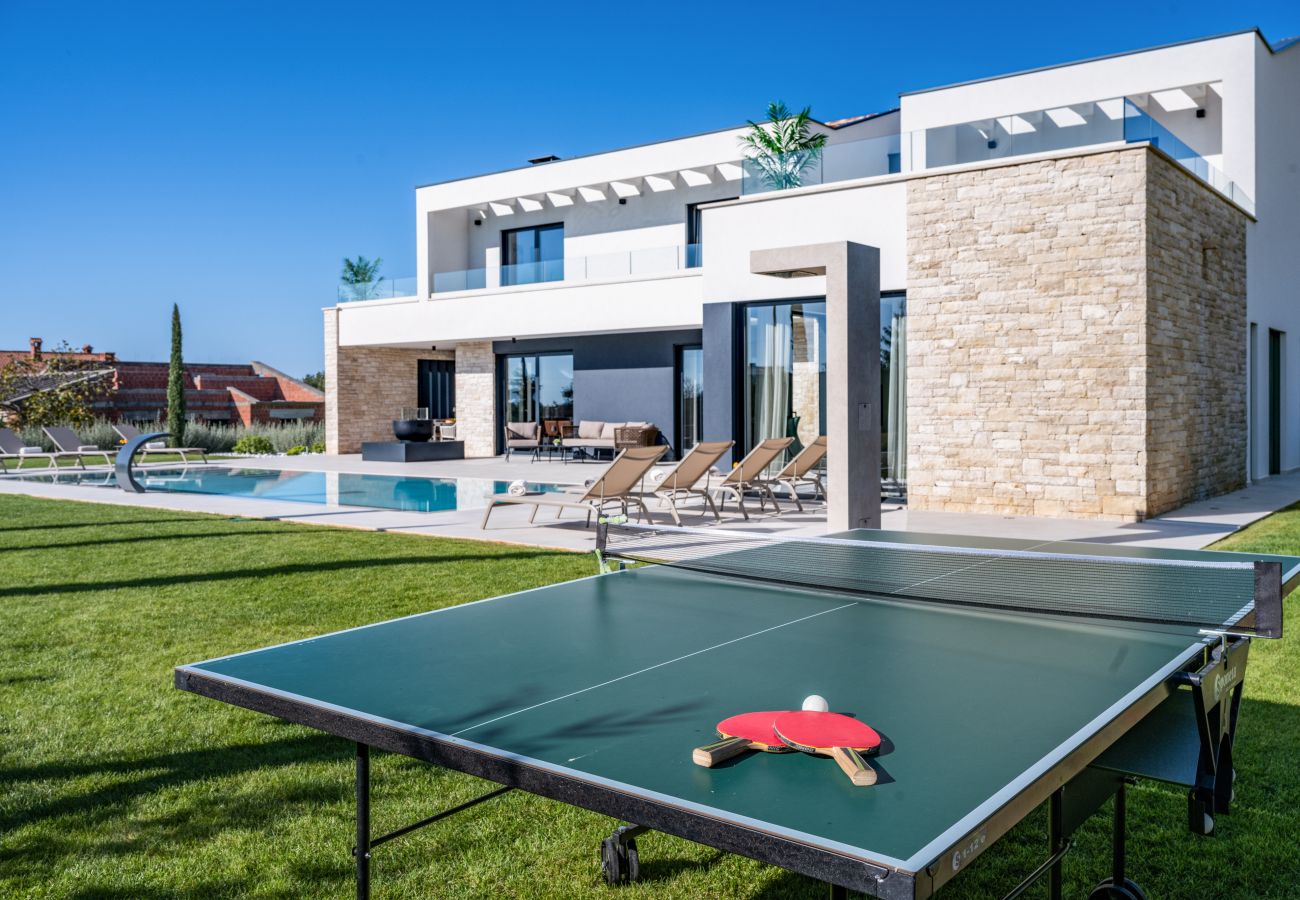 Villa in Anžici - Villa Asmoa for 8 people near Poreč with heated infinity pool & sauna