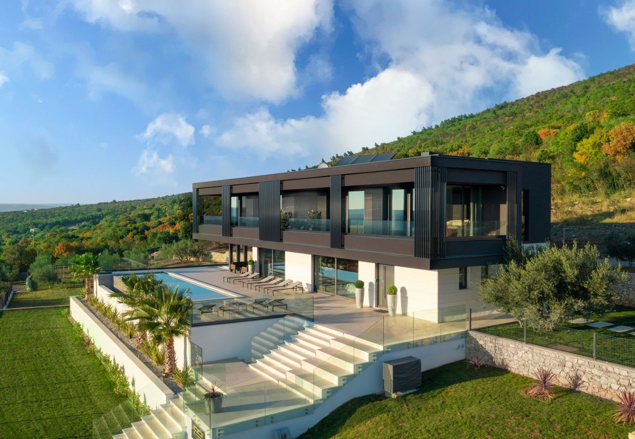 Villa a Brovinje - Luxury Exclusive Villa Panoramica near Labin - Rabac only 2 km from the beach with sea view and wellness