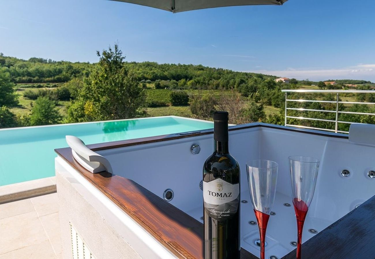 Villa a Rakotule - Villa Zvonar near Motovun with large pool (62m2) and whirlpool