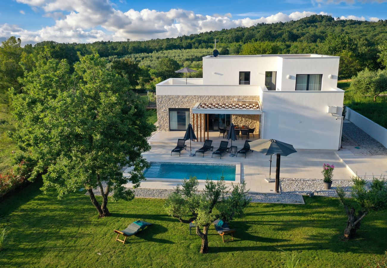 Villa a Marasi - Villa Zanetta pet friendly near Poreč for 8 people with sea view & private pool