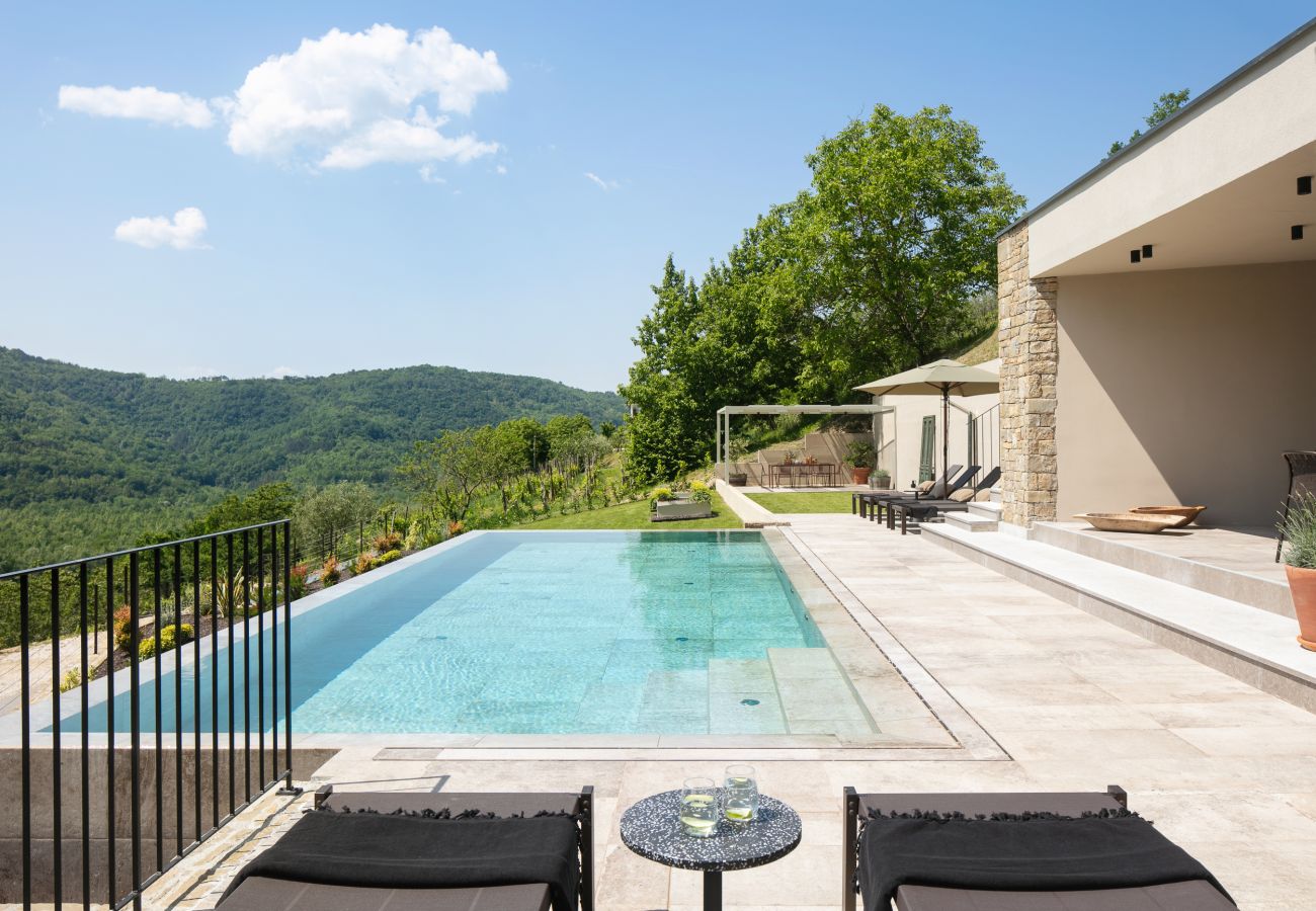 Villa a Livade - Villa Panorama del Tartufo for 6 people in Central Istria with spa & truffle hunting experience