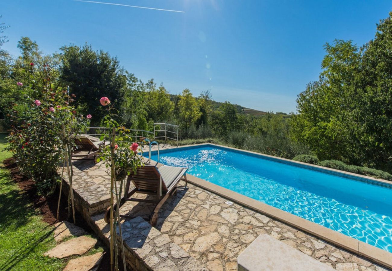 Villa a Vižinada - Villa Giselle in Central Istria for 8 people with large garden & private pool - pet friendly