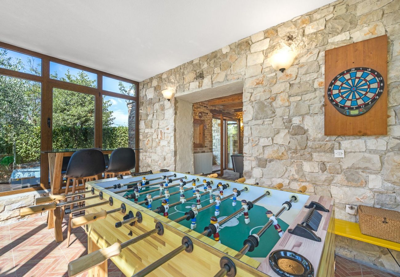 Вилла на Višnjan - Villa Bucks near Poreč for 20 persons with Sea View, Whirlpool, Sauna & Fitness