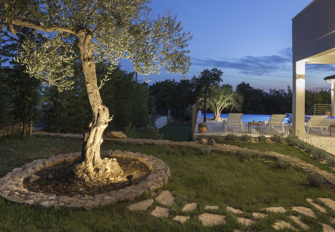 Вилла на Koromačno - Villa Casta Diva near Labin - Rabac with sea view and wellness