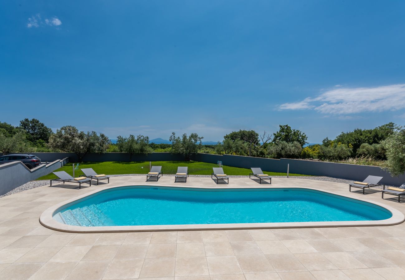 Вилла на Krnica - Villa Posidonia near Pula with sea view and surrounded by olive trees