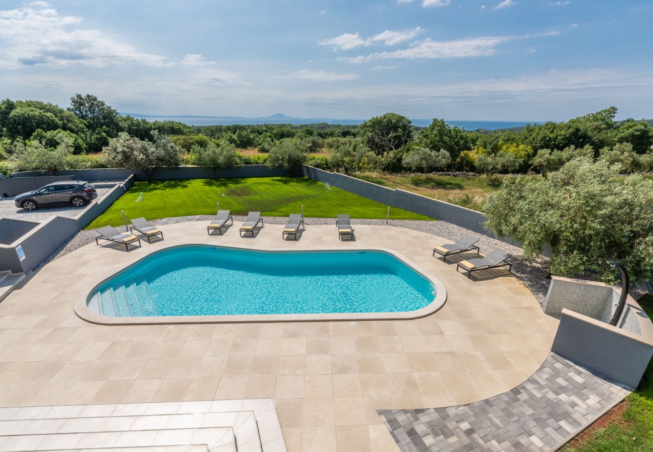 Вилла на Krnica - Villa Posidonia near Pula with sea view and surrounded by olive trees