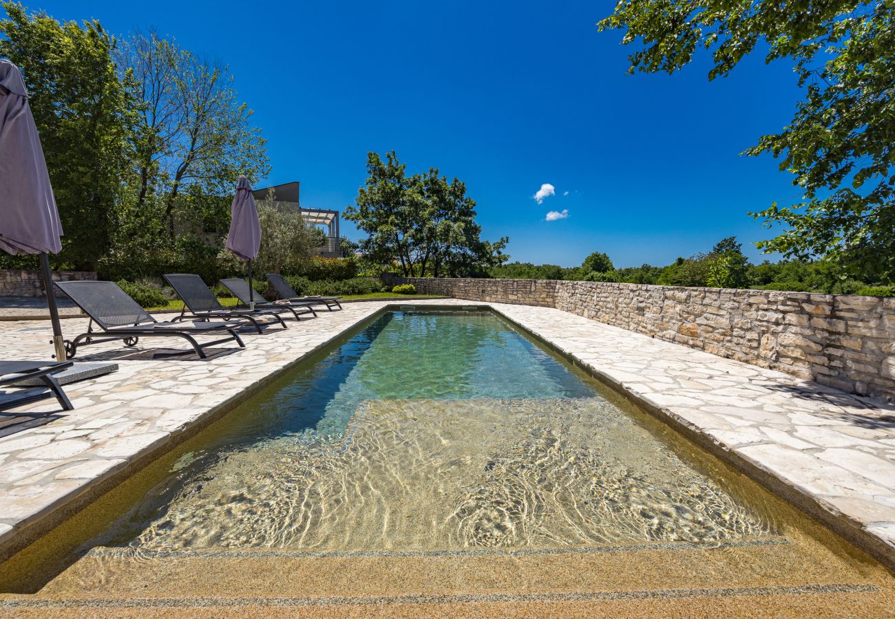 Вилла на Butkovici - Casa 42 pet friendly for 9 people in Central Istria with salt - water pool