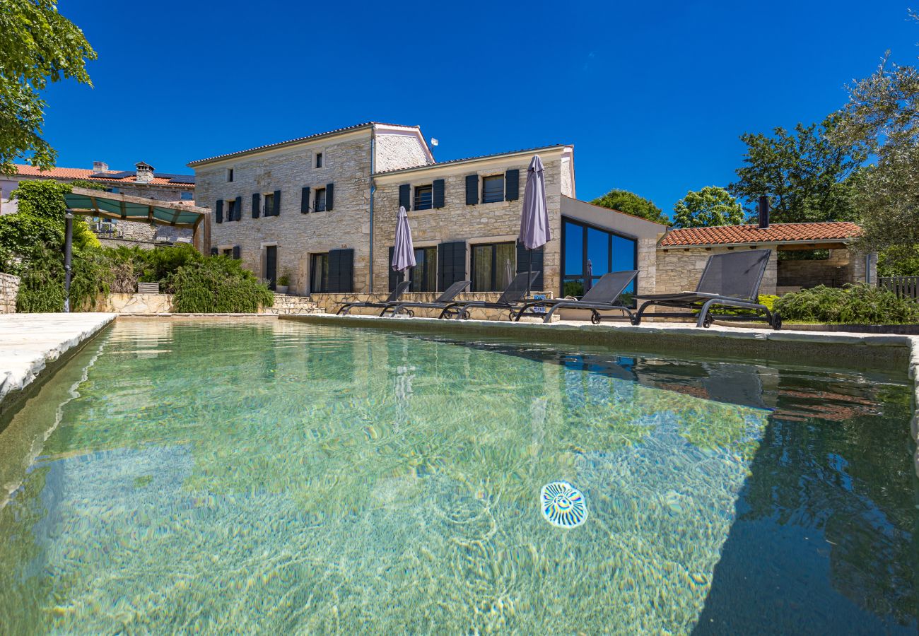 Вилла на Butkovici - Casa 42 pet friendly for 9 people in Central Istria with salt - water pool