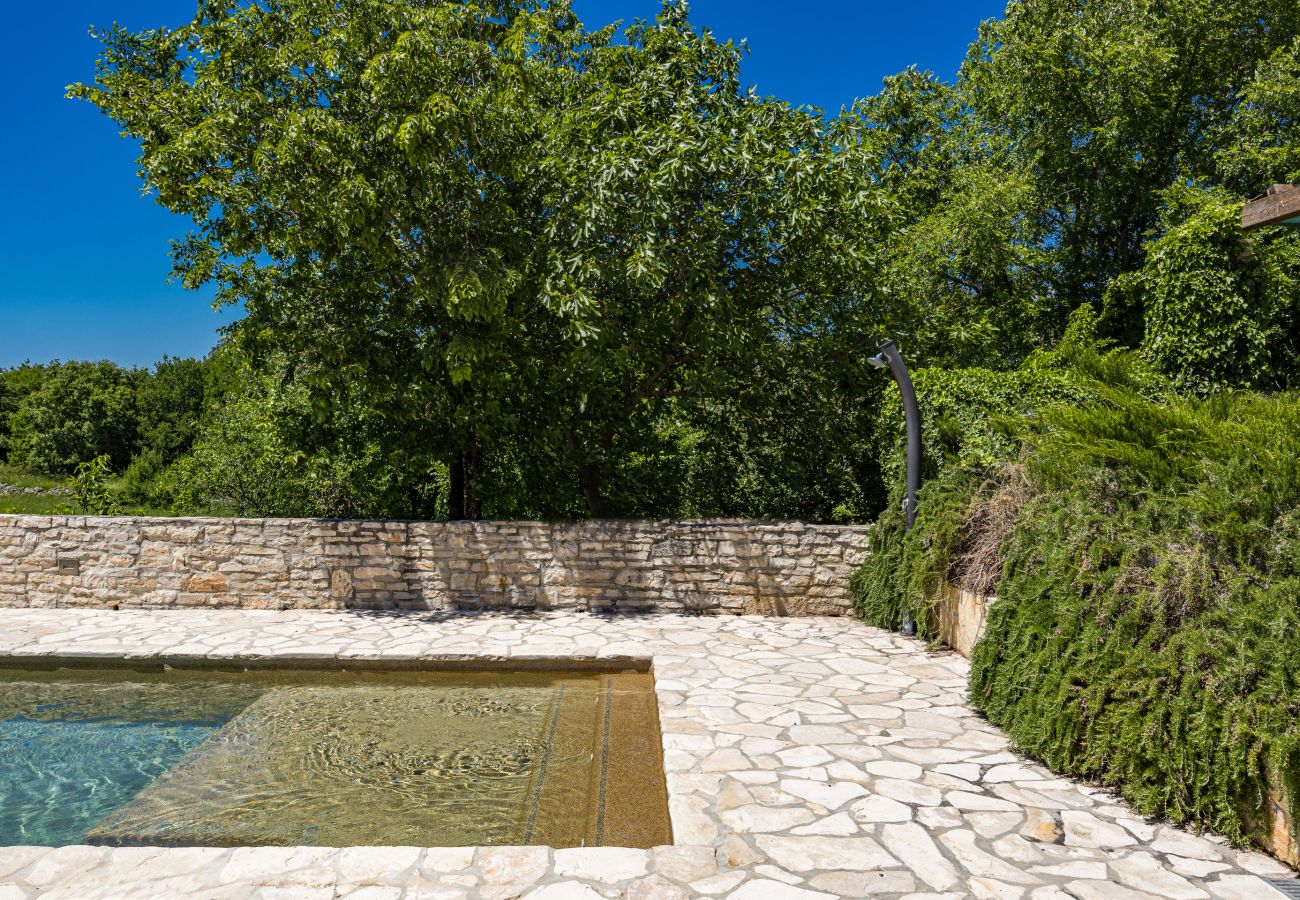 Вилла на Butkovici - Casa 42 pet friendly for 9 people in Central Istria with salt - water pool