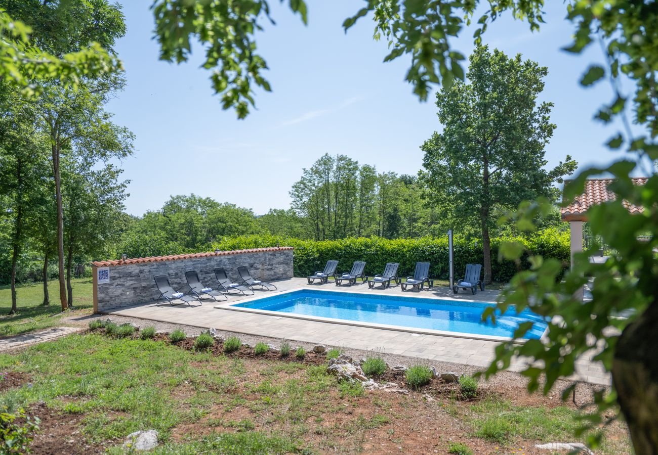 Вилла на Sveta Nedelja - Villa St. Nikola for 8 + 2 near Labin - Rabac with jacuzzi & pet friendly