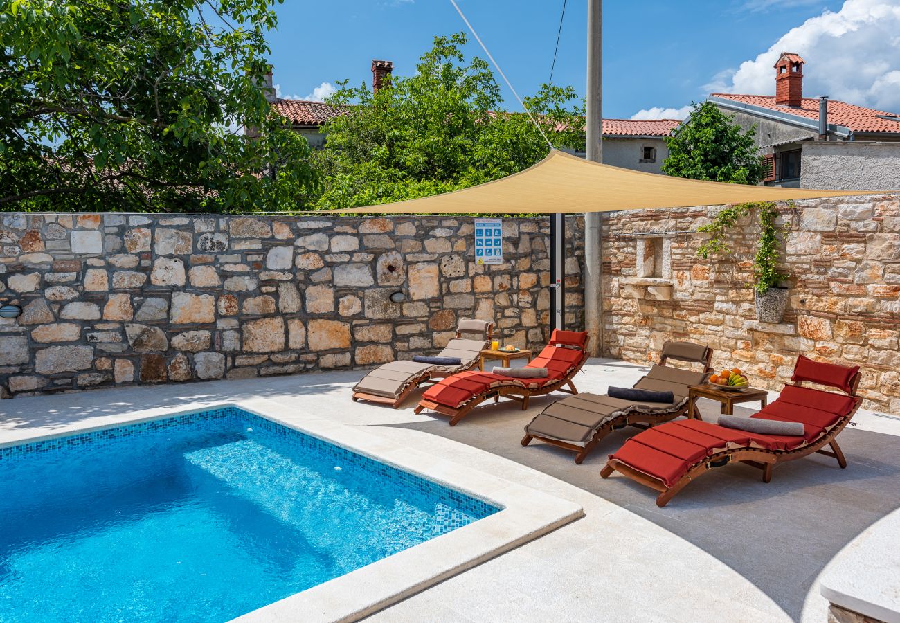 Вилла на Marcana - Villa Cassa di Roccia for 8 people in Central Istria - pet friendly with heated pool